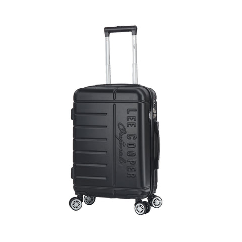 Valise de voyage au Maroc, Valise ABS Lee Cooper – Bagage de voyage robuste avec coque rigide en ABS, 4 roulettes multidirectionnelles, serrure à code, poche intérieure, sangles de maintien et doublure intérieure. Disponible en tailles 55 cm, 66 cm et 76 cm. Idéale pour voyages au Maroc et à l’international.