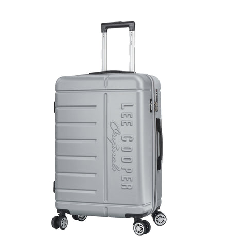 Valise de voyage au Maroc, Valise ABS Lee Cooper – Bagage de voyage robuste avec coque rigide en ABS, 4 roulettes multidirectionnelles, serrure à code, poche intérieure, sangles de maintien et doublure intérieure. Disponible en tailles 55 cm, 66 cm et 76 cm. Idéale pour voyages au Maroc et à l’international.