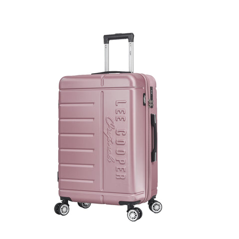 Valise de voyage au Maroc, Valise ABS Lee Cooper – Bagage de voyage robuste avec coque rigide en ABS, 4 roulettes multidirectionnelles, serrure à code, poche intérieure, sangles de maintien et doublure intérieure. Disponible en tailles 55 cm, 66 cm et 76 cm. Idéale pour voyages au Maroc et à l’international.