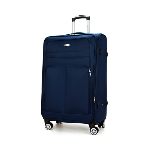 Valise de voyage Maroc Polyester Worldline 619, ensemble de 3 valises cabine et soute avec serrure TSA et roulettes 360°. Idéal pour voyager tout vos voyages