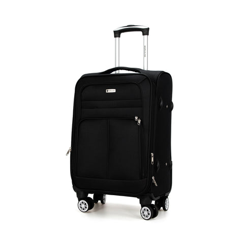 Valise de voyage Maroc Polyester Worldline 619, ensemble de 3 valises cabine et soute avec serrure TSA et roulettes 360°. Idéal pour voyager tout vos voyages