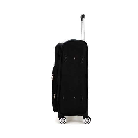 Valise de voyage Maroc Polyester Worldline 619, ensemble de 3 valises cabine et soute avec serrure TSA et roulettes 360°. Idéal pour voyager tout vos voyages