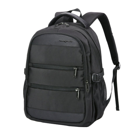 "Cartable ordinateur Snowball noir – sac à dos robuste avec compartiment pour PC 16 pouces, idéal pour école ou travail au Maroc"